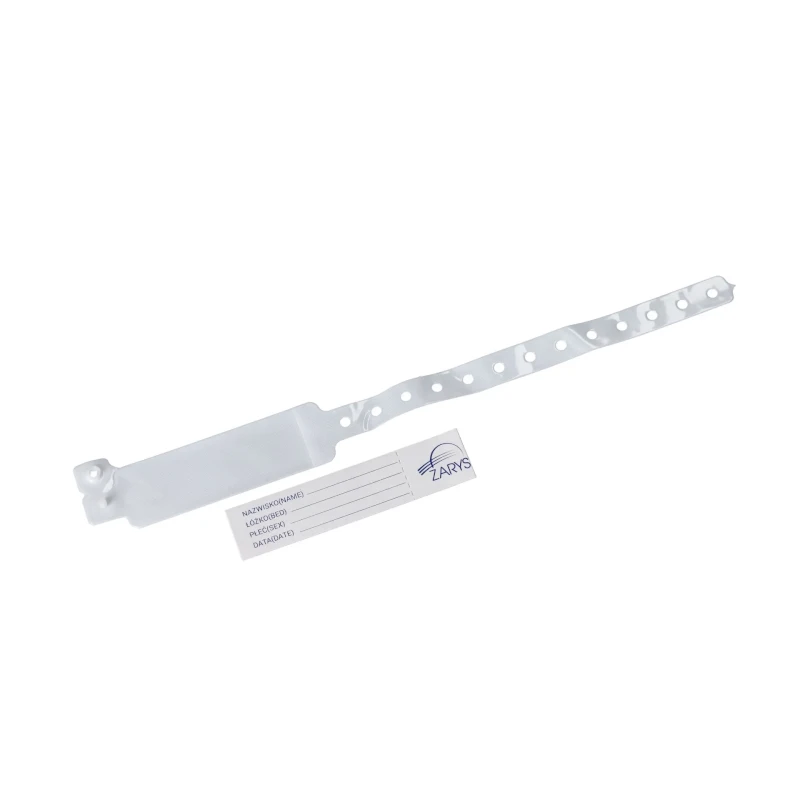 Identifikačný náramok pre dospelých biely